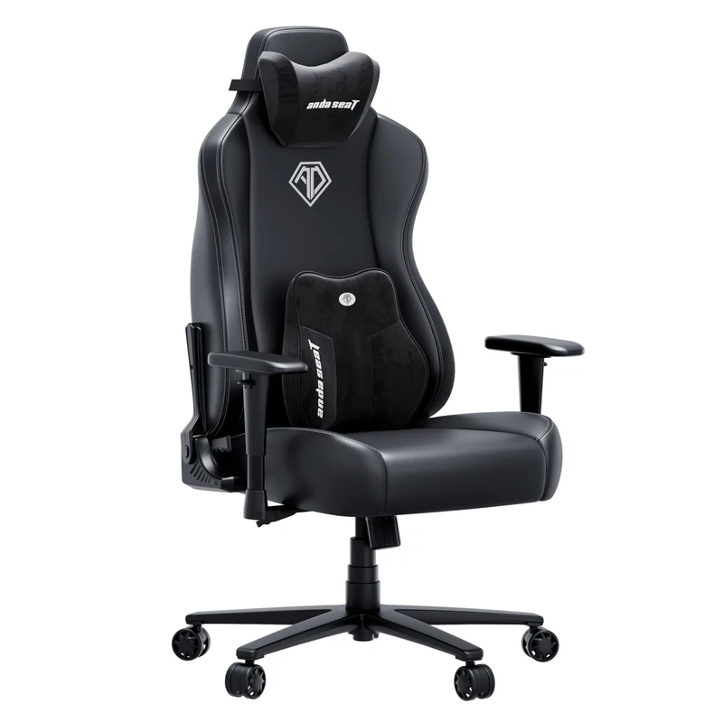 Anda Seat Novis Ultra Gaming Chair for Adults - Extra Large Reclining Video Game Chairs, PVC leather Ergonomic Gaming Chair, Heavy Duty Back Lumbar Support - Luxury Black Computer Chairs for Home