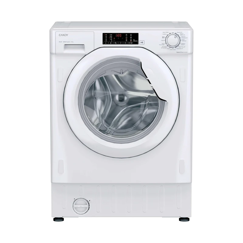 Candy Smart Integrated Washing Machine, 8 Kg Wash Capacity, 1400 RPM, A Rated, 3 Rapid Cycles, White, 60x53x82 cm - CBW48TWM5J-80