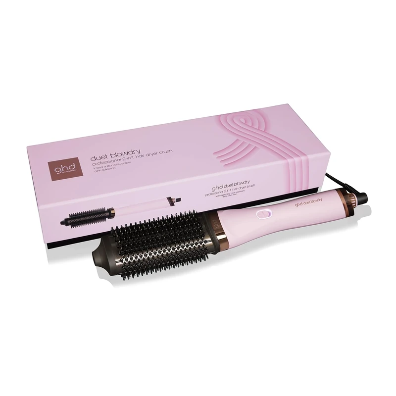 ghd Duet Blowdry - Charity Limited Edition Hair Dryer Brush in Pink Sorbet