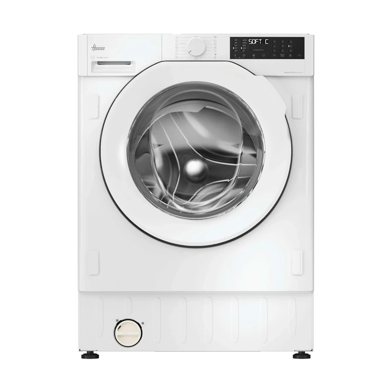 Hoover, H-Wash 400 Integrated Washing Machine, 9 Kg Wash Capacity, 1600 RPM, A-30 percent Rated, hOn App Connectivity, Steam Care Pro Cycle, White, 60x53x82 cm - BH4S69M6D9J-80