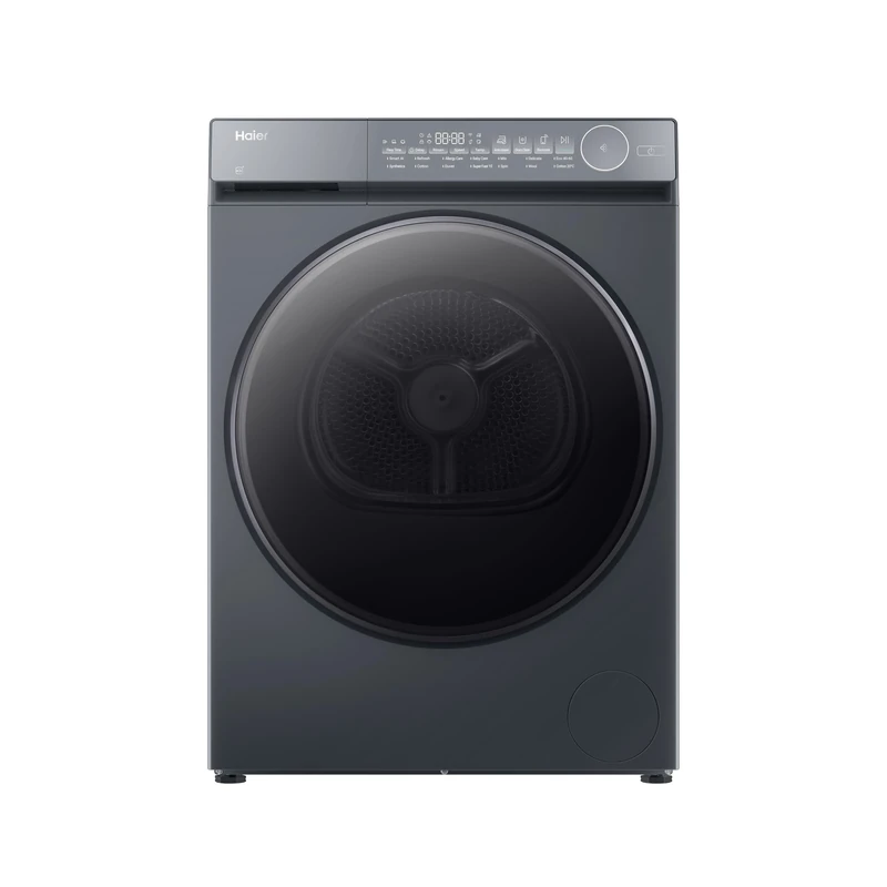 Haier X Series 7 Tumble Dryer, Heat Pump, 10kg, 1400 rpm, A plus plus plus Energy Rating, Removes Odours and Bacteria,Twin Turbo, 14 Programmes, Graphite, 61x60x85 cm - HD100-C367GU1-UK