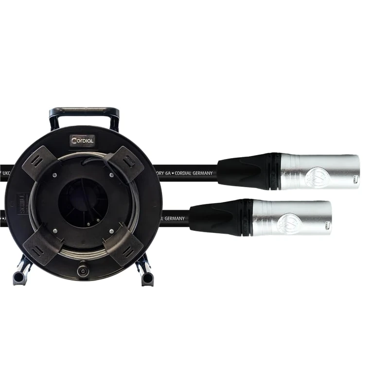 Cordial Cat 5e S/UTP 6.8mm Ethernet Cable on 100m Reel with Neutrik Ethernet Ethernet Connectors and RJ45 HIROSE CSE 100 NN 6A-PURLRUN-SD Connectors