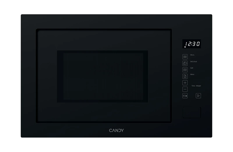 Candy 38cm, 25 litre Built-in Microwave, 1200w Grill, 800w Microwave, 5 power levels, 8 functions, defrost programs, touch control- Black 31 x 60 x 39cm - CA38FL7N25WXBUK - Image 1
