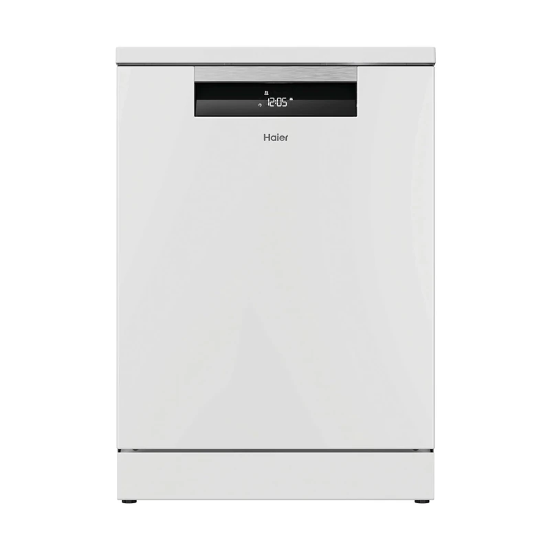 Haier, Pro Shine Series 7 XF 4A4M0W-80 Free Standing Full Size Dishwasher, 14 Place Settings, White, A Rated