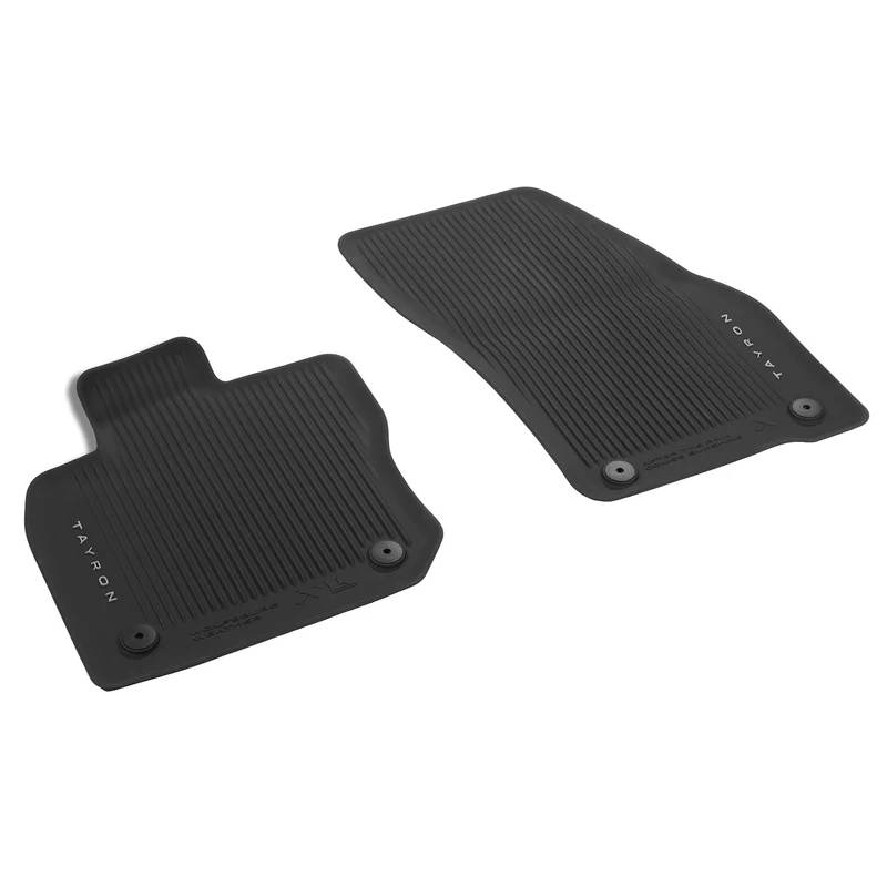 Volkswagen Rubber Car Mats Premium, Front, Black, Fit for VW Tayron 2025, 2 Piece, Original - Image 1