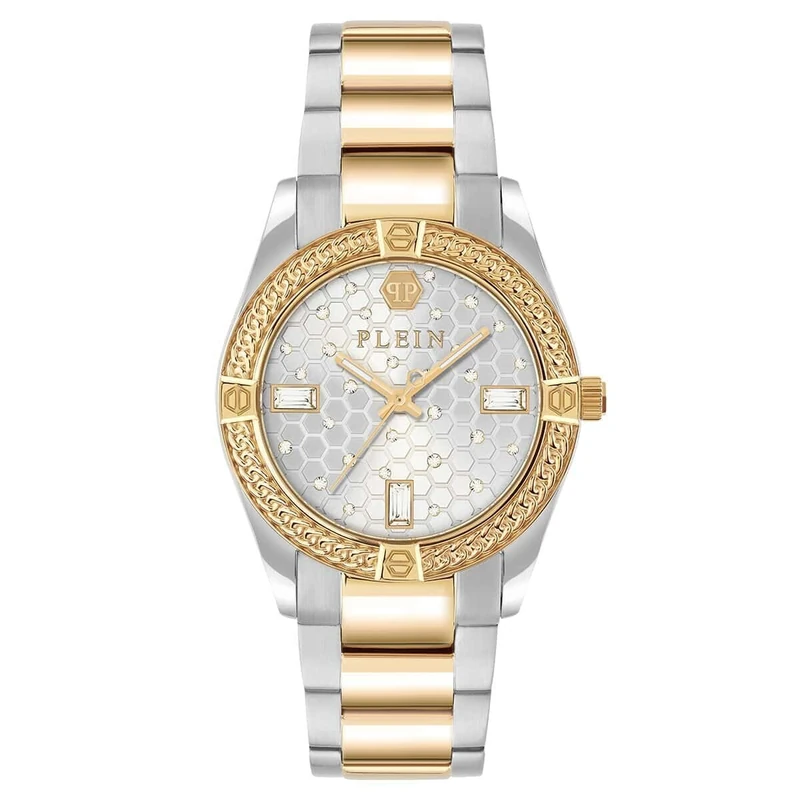 Philipp Plein Women's Analogue Quartz Watch Plein Icon Chain