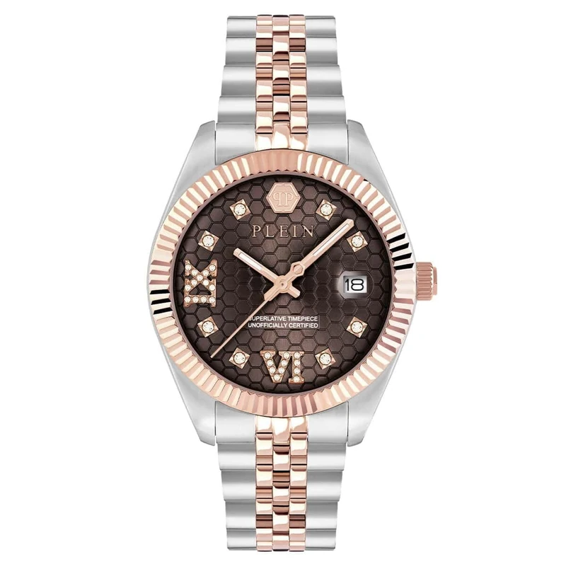 Philipp Plein Women's Analogue Quartz Watch Date Superlative
