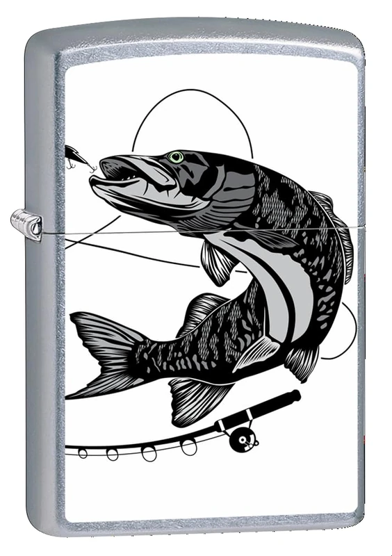 Zippo Lighter, Metal, Street Chrome, One Size - Image 1