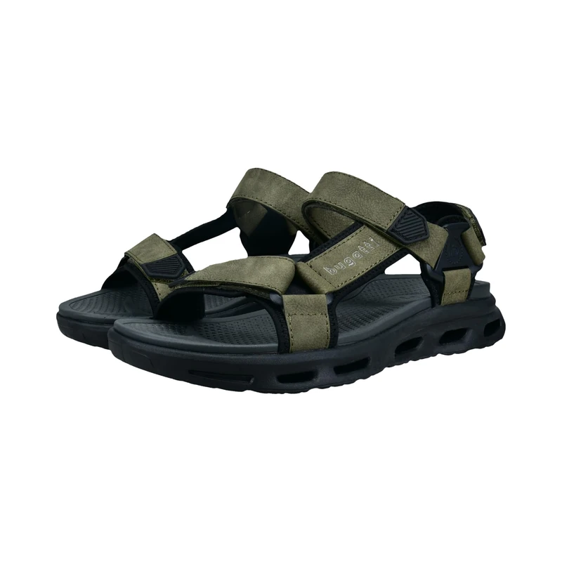 bugatti - Men's sandals, 321-AX080, green, 43