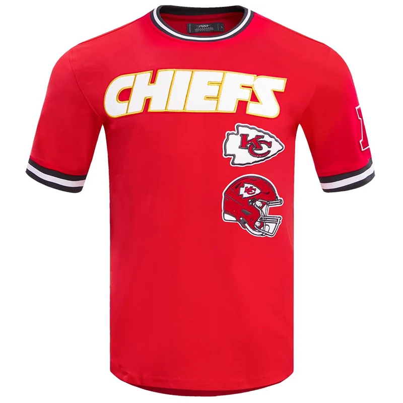 Pro Standard Mens NFL Kansas City Chiefs Retro Classics Short Sleeve Tee Red/Black XL