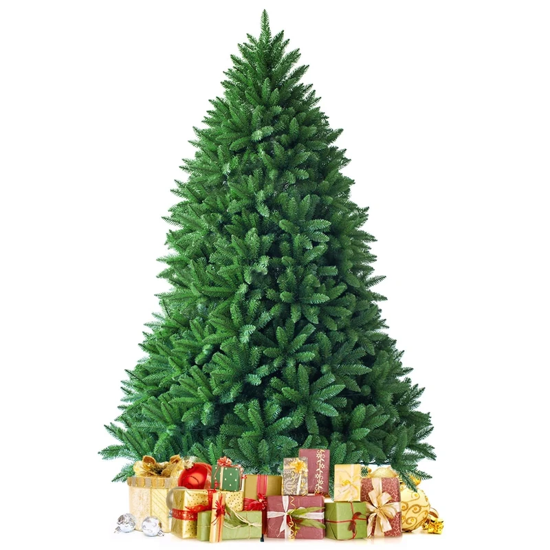 FANTASK Artificial Christmas Trees, Polyvinyl chloride (PVC), iron, Dark Green, 180 cm