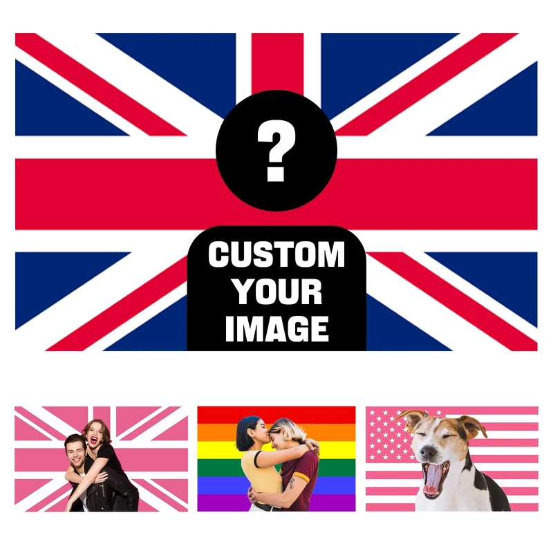 Custom Flag,Personalised Flags Banner with Your Photo/Logo/Text, Customisable Flags for Garden Outdoors Living DéCor,Camping Flag Yard Sign