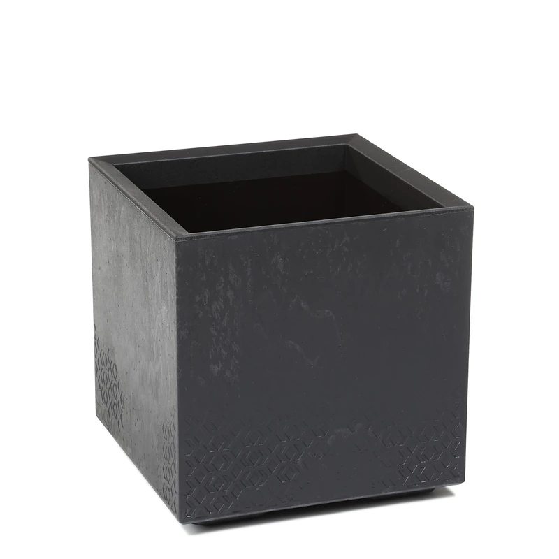 Lamela Plant Pot, Black Concrete, 60 cm, 36L