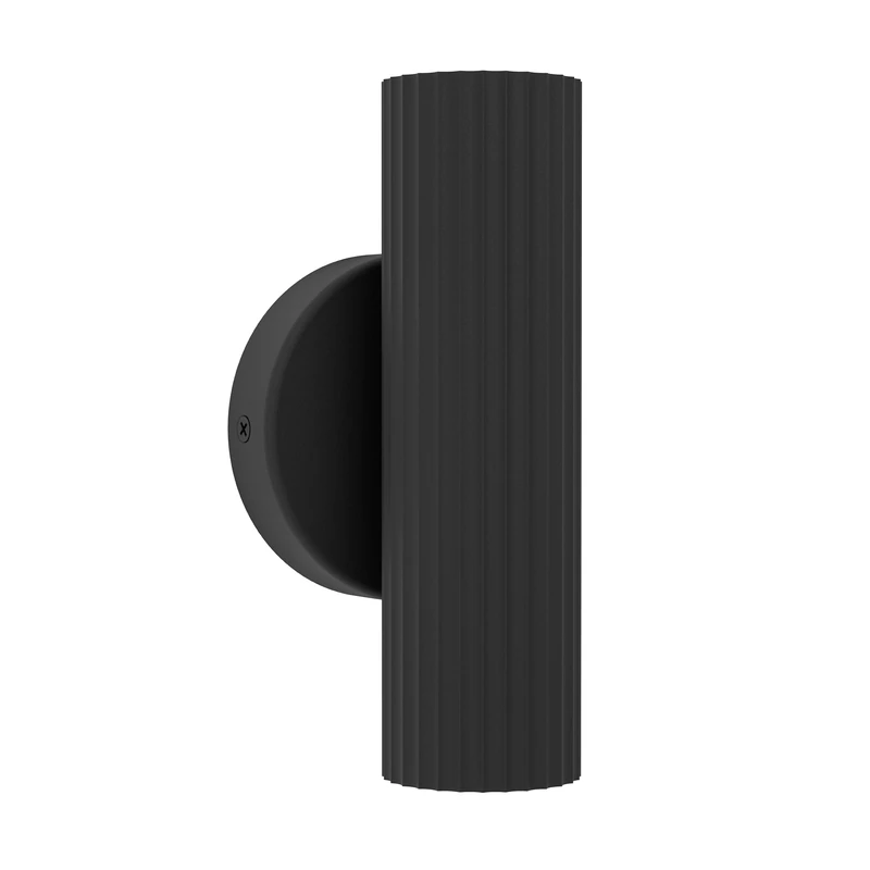 Eglo Bedside wall Light Portillo, Indoor lamp with uplight and Downlight, indirect Bedroom and Living Room Lighting, Black Metal, GU10