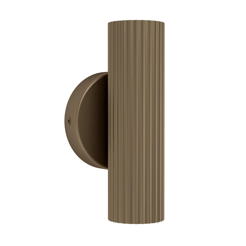 Eglo Bedside wall Light Portillo, Indoor lamp with uplight and Downlight, indirect Bedroom and Living Room Lighting, Bronze Coloured Metal, GU10