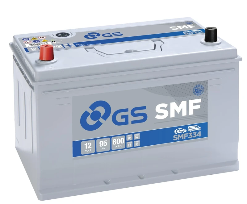 GS SMF334 12V 95Ah 800 CCA Maintenance Free Car, Truck & Van Battery
