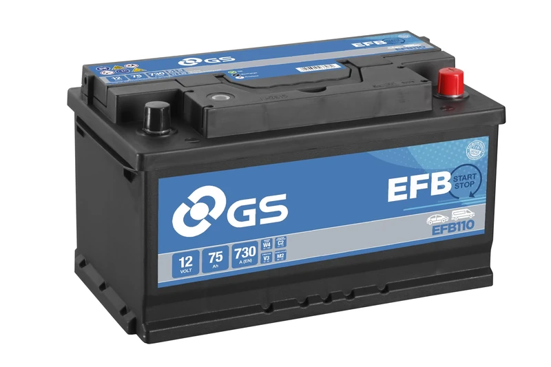 GS EFB110 12V 75Ah 730 CCA EFB Start Stop Car, Truck & Van Battery