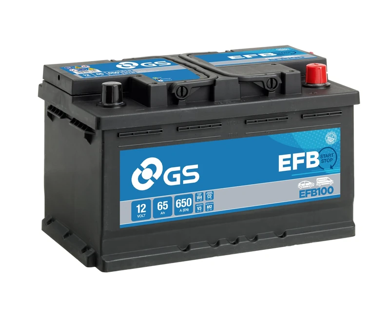 GS EFB100 12V 65Ah 650 CCA EFB Start Stop Car, Truck & Van Battery