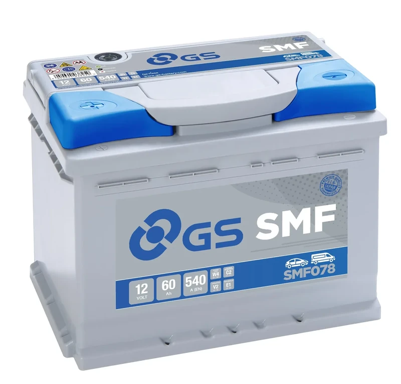GS SMF078 12V 60Ah 540 CCA Maintenance Free Car, Truck & Van Battery