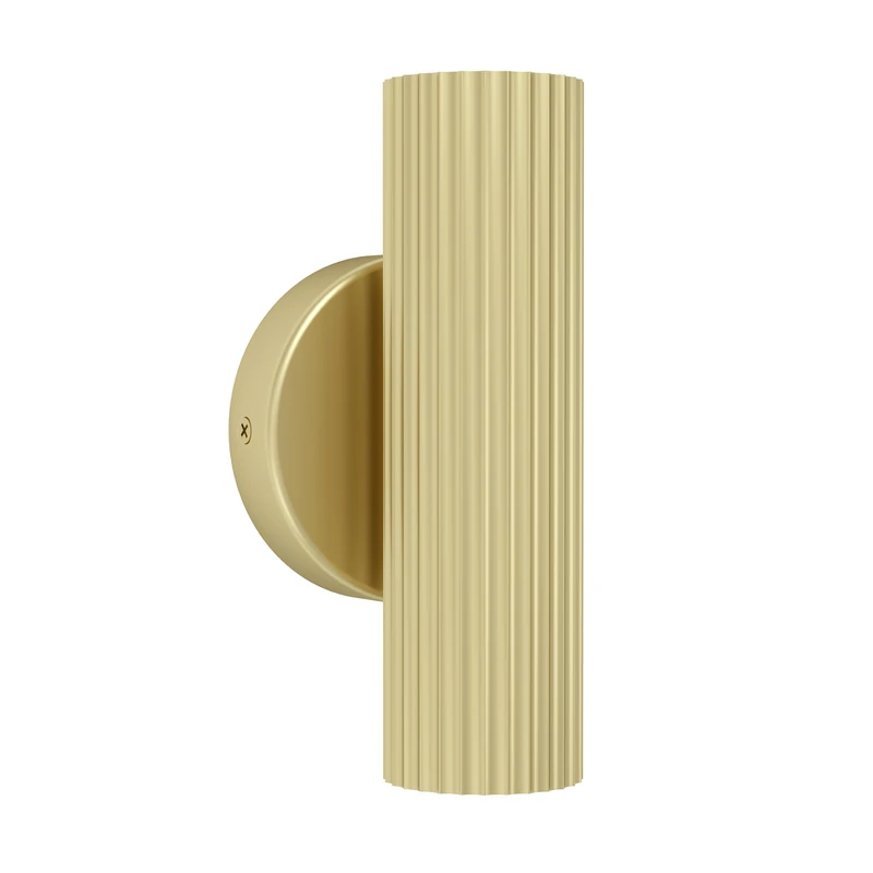 Eglo Bedside wall Light Portillo, Indoor lamp with uplight and Downlight, indirect Bedroom and Living Room Lighting, Metal in matt Brass, GU10