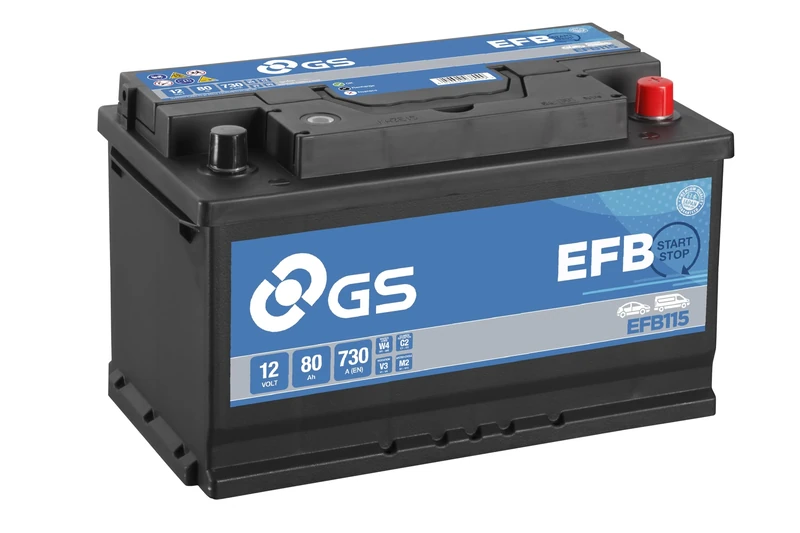 GS EFB115 12V 85Ah 760 CCA EFB Start Stop Car, Truck & Van Battery