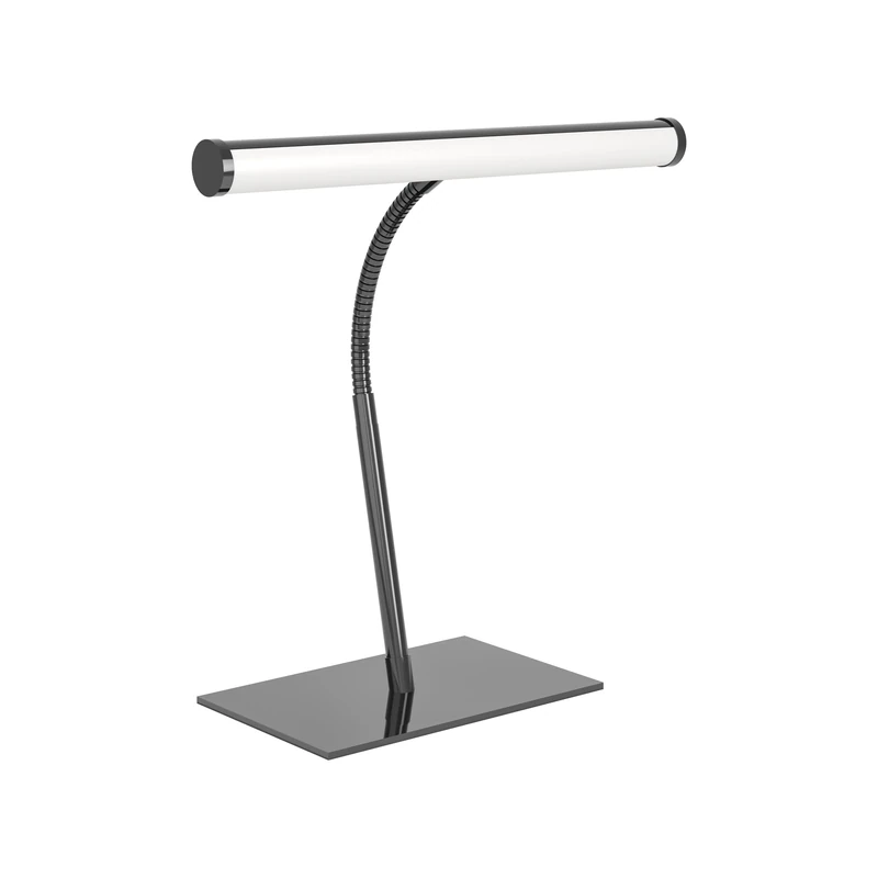 Eglo LED Desk lamp Riccione, Touch-dimmable Office Lighting with Flexible arm, Table Light Fitting for Reading, Black Metal, Warm - Cool White