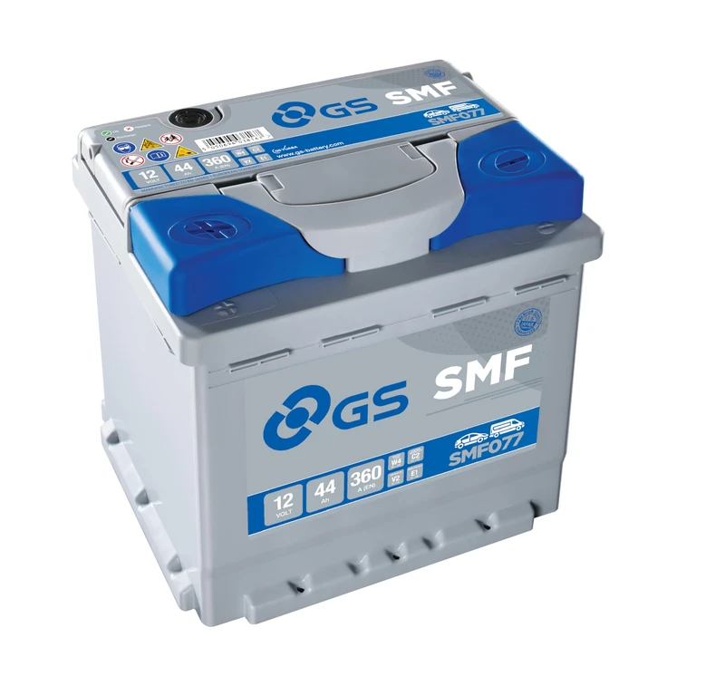 GS SMF077 12V 44Ah 360 CCA Maintenance Free Car, Truck & Van Battery