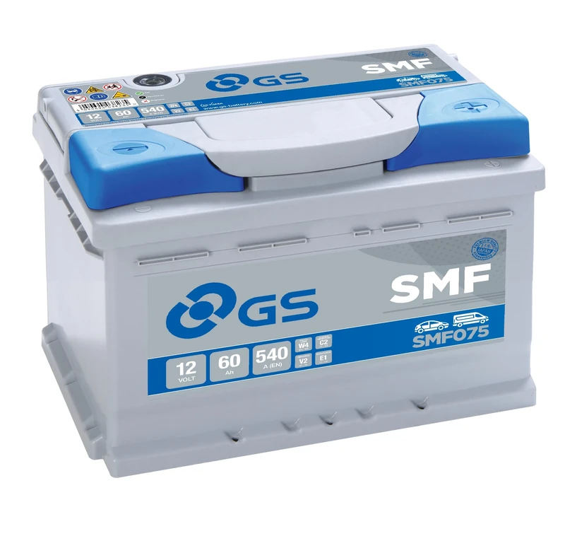GS SMF075 12V 60Ah 540 CCA Maintenance Free Car, Truck & Van Battery