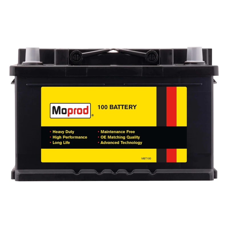 Moprod 100 Group 100 12 V Car Battery – High CCA, OEM-Quality, AGM Start-Stop Compatible, 3-Year Warranty, black, 90ah