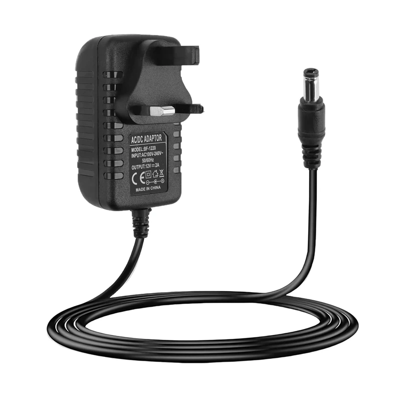 UK 12V 1A AC/DC Adaptor, 5.5x2.1mm Plug, AC/DC Adapter 100-240V 50/60Hz, AC/DC Adaptor Is Suitable for Routers, LED Light Strips and Other Devices, Easy to Use