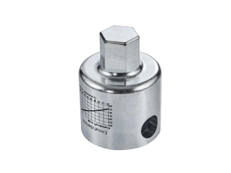HEUER Hex Attachment - for 120 Vice with Spindle Wrench (Dimensions 4.5 x 6 x 0.35 cm, Weight 0.35 kg, Blue Steel) 193120