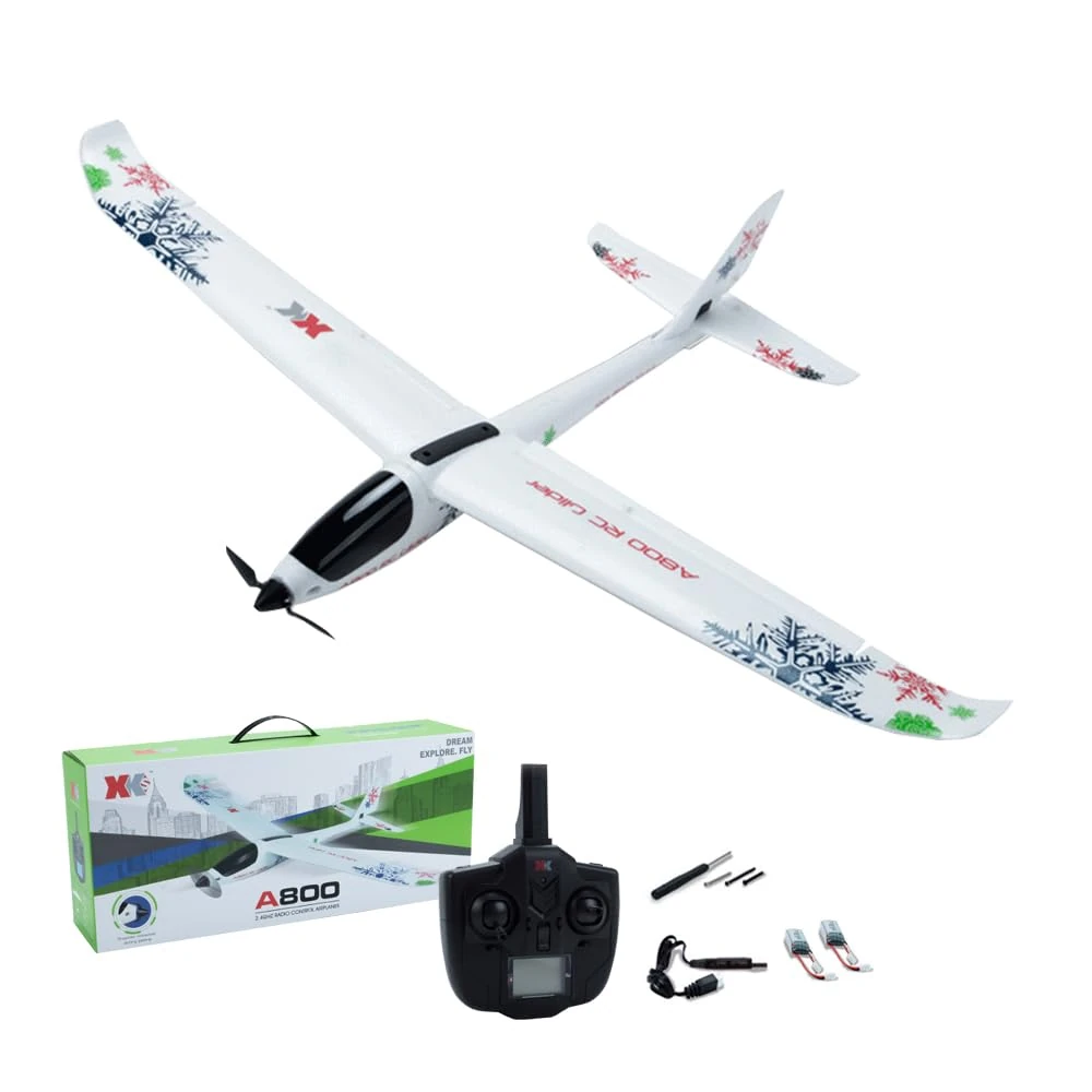 SAYZON RC Airplane 3D/6G 5 Channels A800 Remote Control Plane for Adults Easy to Fly 2.4Ghz Fixed Wing RC Glider with 2 Batteries
