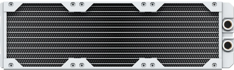 CORSAIR Hydro X Series XR5 360mm V2 Custom Cooling Radiator – Compatible with iCUE LINK Fans, 3x120mm Fan Mounts, Screw Protection Plates, G1/4” Threads – White