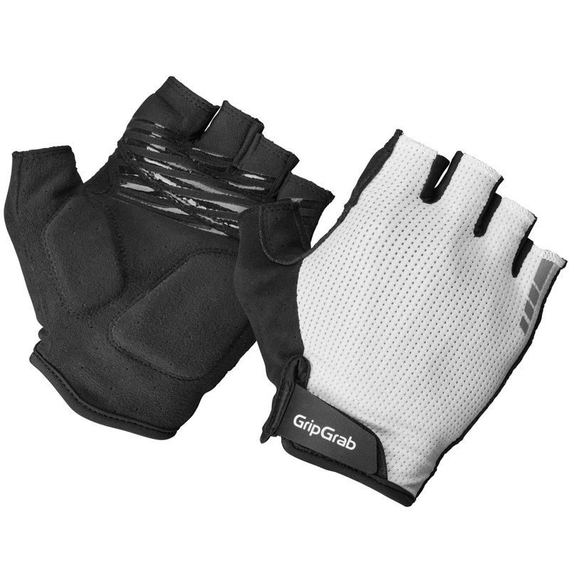 GripGrab EXPLR Padded Short Finger Summer Cycling Gloves Fingerless Breathable Cushioned Road MTB Gravel Bike Glove