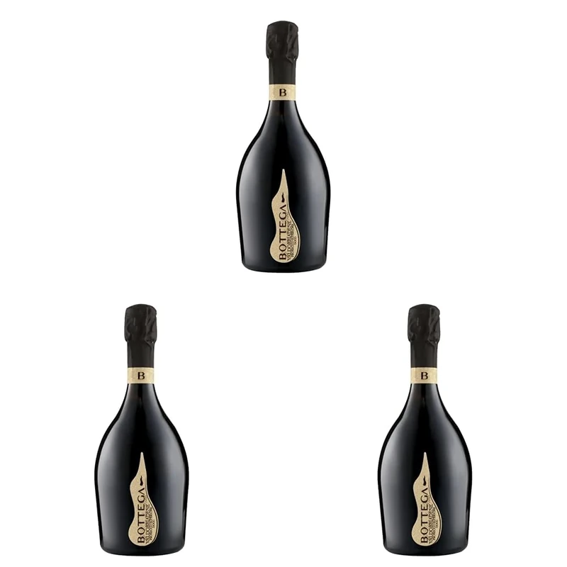 Bottega Il Vino dei Poeti Valdobbiadene Prosecco DOCG Rive di Col San Martino Dry Sparkling Wine - 750 ml (Pack of 3)