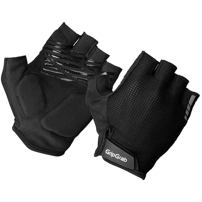 GripGrab EXPLR Padded Short Finger Summer Cycling Gloves Fingerless Breathable Cushioned Road MTB Gravel Bike Glove