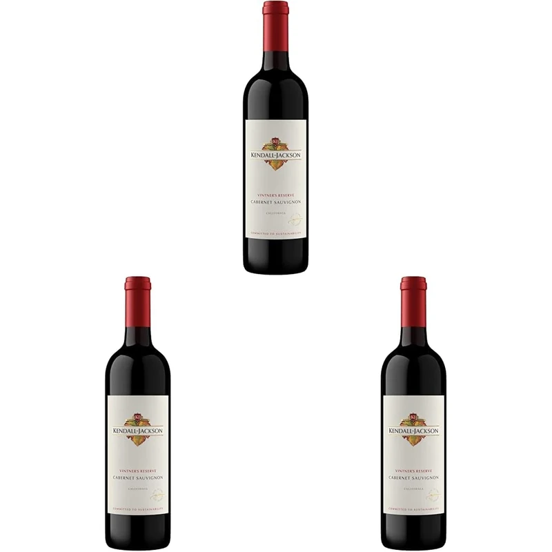 Kendall-Jackson Vintner's Reserve Sonoma County Cabernet Sauvignon Red Wine, 75cl (Pack of 3)