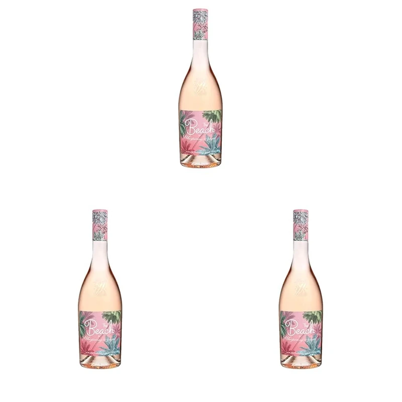 The Beach by Whispering Angel, Caves d'Esclans, Côtes de Provence Rosé, 2023 Vintage, Bottle, 75cl (Pack of 3)