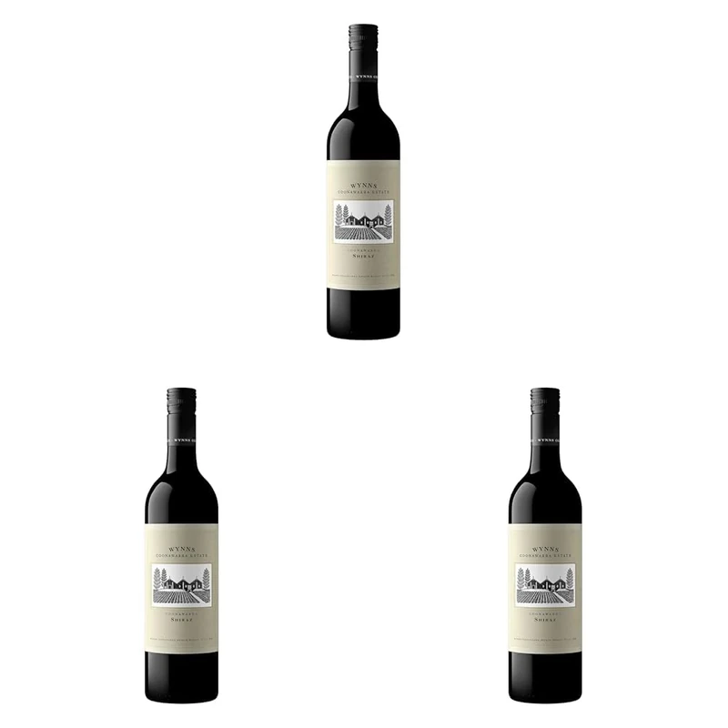 Wynns Coonawarra Estate Shiraz, Rich & Fruity Red Wine from Australia, 75cl Bottle (Pack of 3)