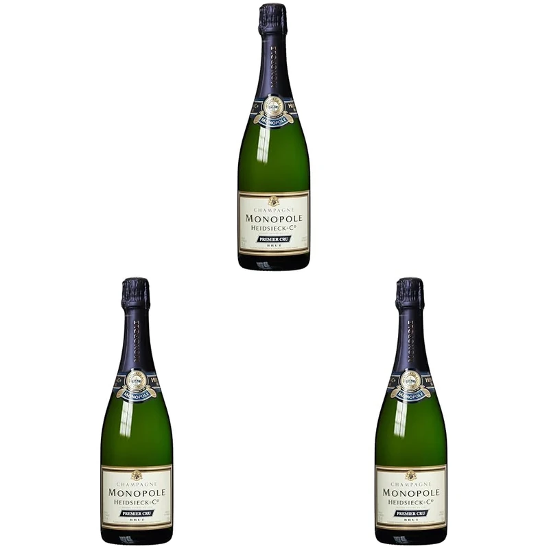 Heidsieck Monopole Premier Cru Champagne, 750 ml (Pack of 3)
