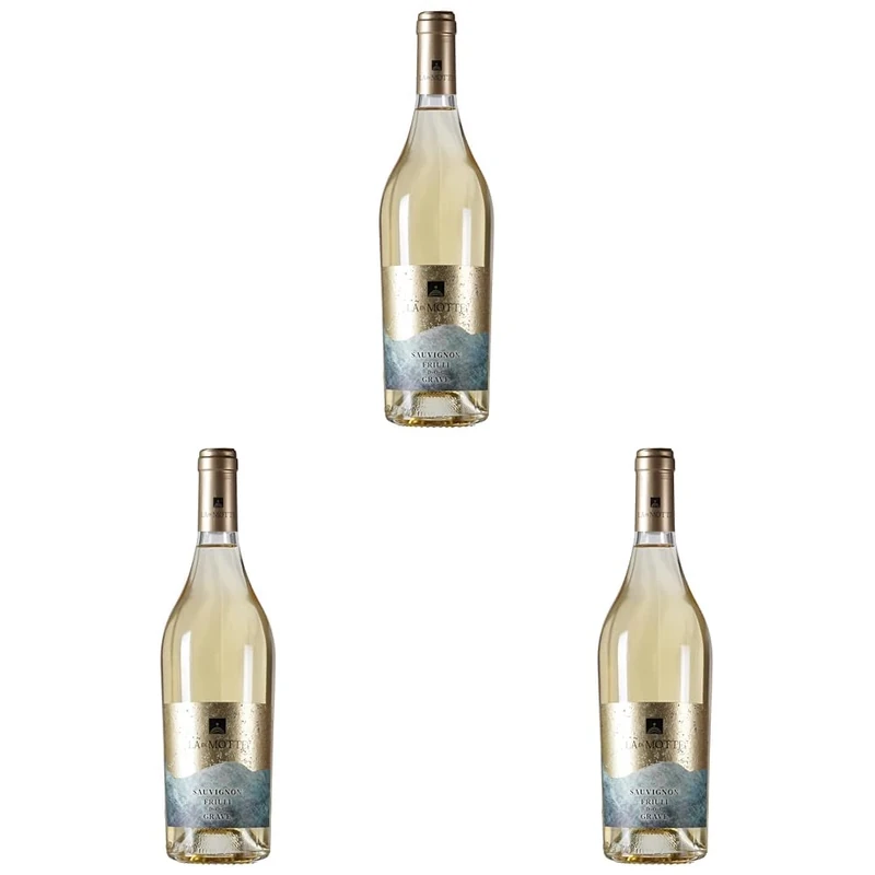 La di Motte Sauvignon Friuli DOC Grave – Italian White Wine – 750 ml Bottle – 12.5% Vol – Fresh, Fruity, Complex (Pack of 3)