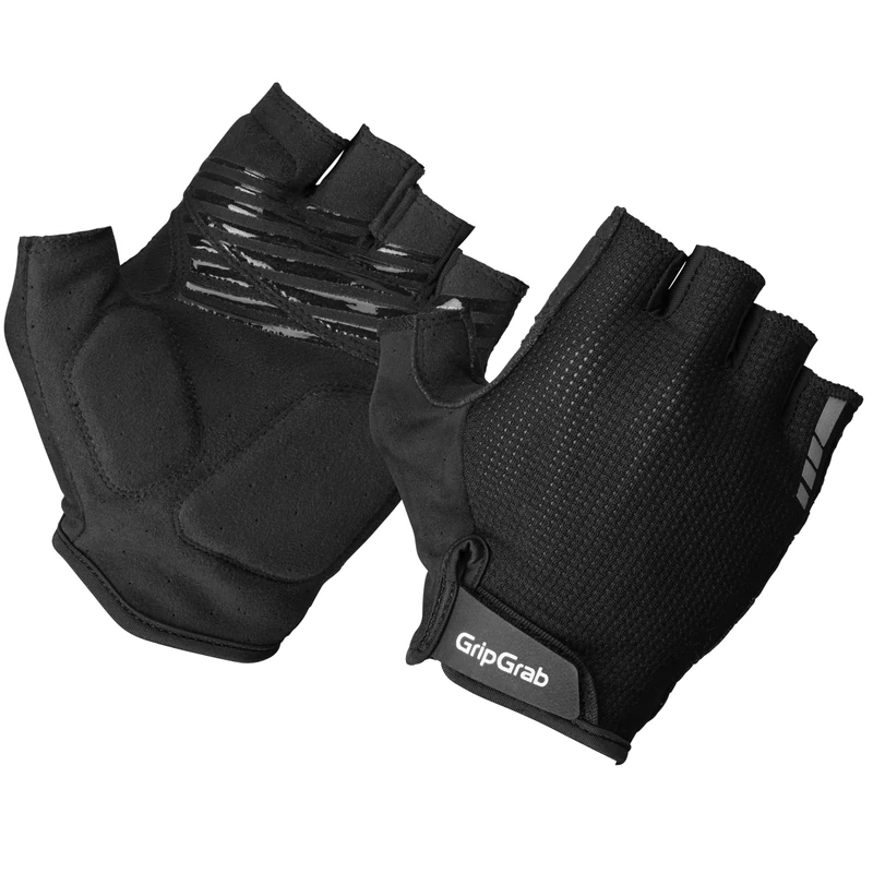 GripGrab EXPLR Padded Short Finger Summer Cycling Gloves Fingerless Breathable Cushioned Road MTB Gravel Bike Glove