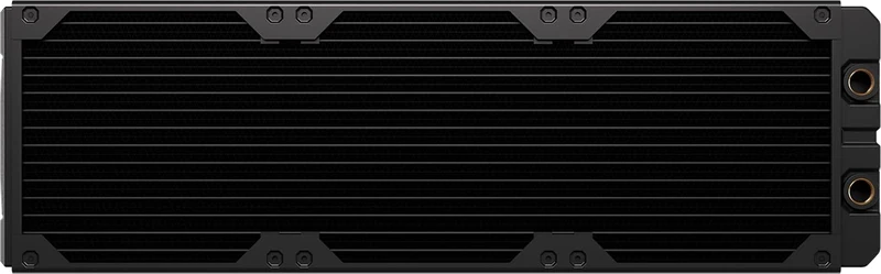 CORSAIR Hydro X Series XR5 420mm V2 Custom Cooling Radiator – Compatible with iCUE LINK Fans, 3x140mm Fan Mounts, Screw Protection Plates, G1/4” Threads – Black
