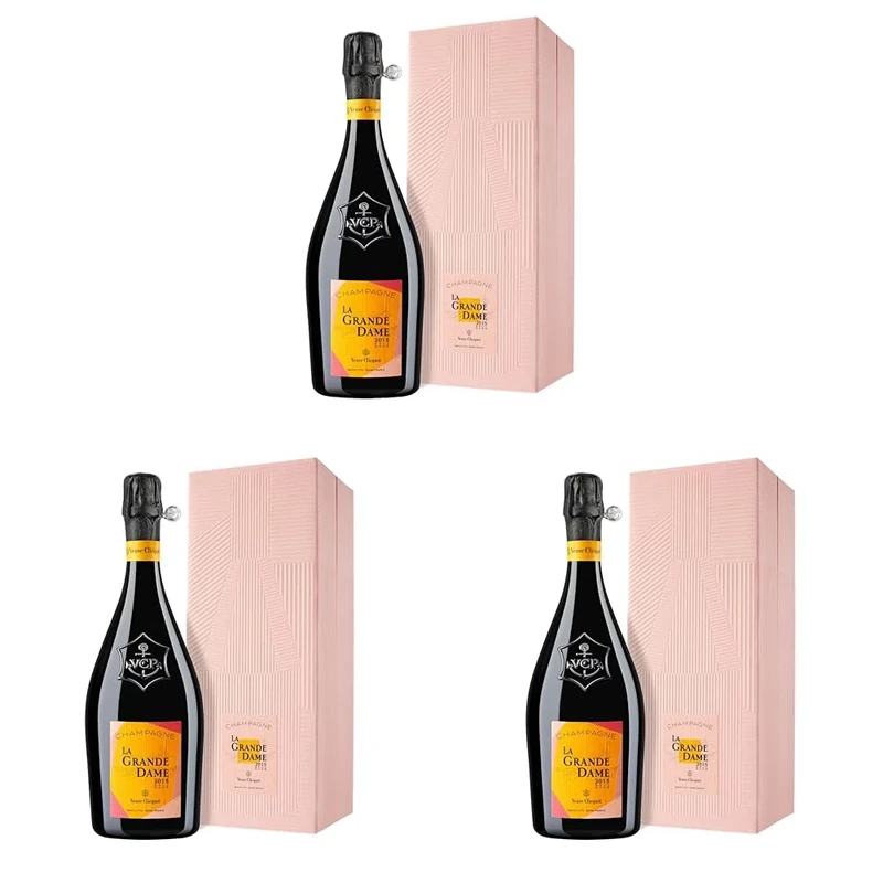 Veuve Clicquot x Paola Paronetto La Grande Dame Rosé 2015, Gift Box, 75cl (Pack of 3)