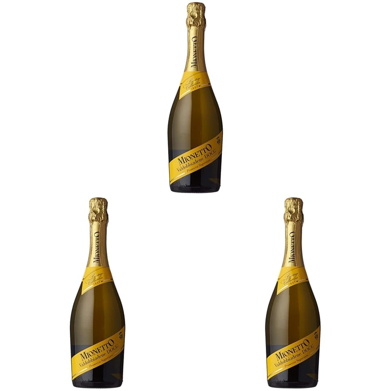 Mionetto Prosecco Yellow Label DOCG Wine - 75cl (Pack of 3)