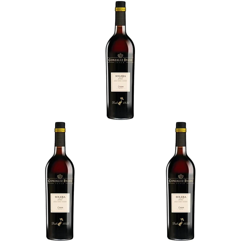 Gonzalez Byass Solera 1847 Cream Sherry 750 ml (Pack of 3)