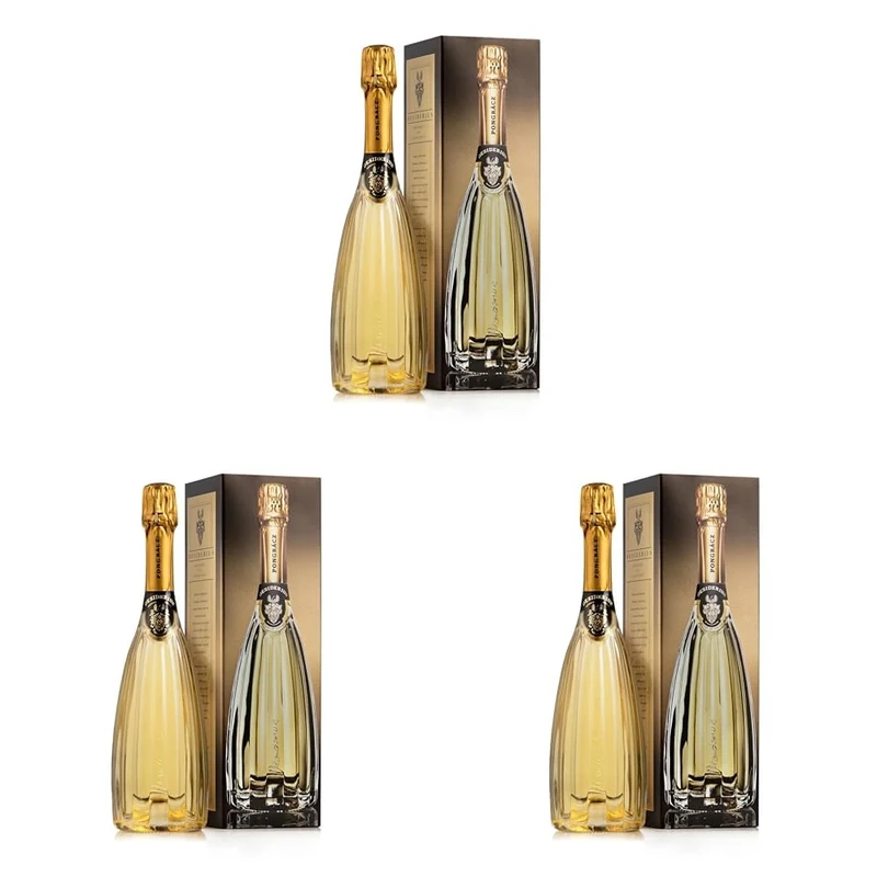 Pongracz Desiderius Methode Cap Classique Vintage Sparkling Chardonnay Pinot Noir, 75cl Chardonnay Sparkling White Wine (Pack of 3)