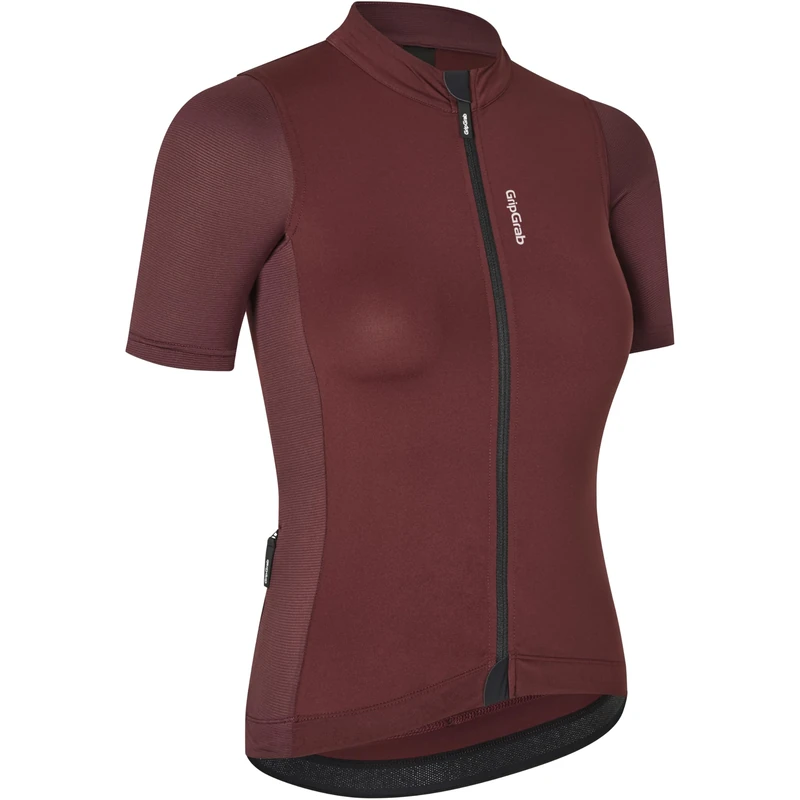 GripGrab Ride Women's Short Sleeve Cycling Jersey Summer MTB Road Gravel Bike Cycle Jersey Bicycle Clothing Women Shirt Dark Red