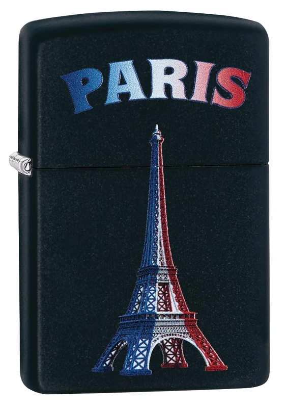 Zippo Lighter, Metal, Black Matte, One Size - Image 1