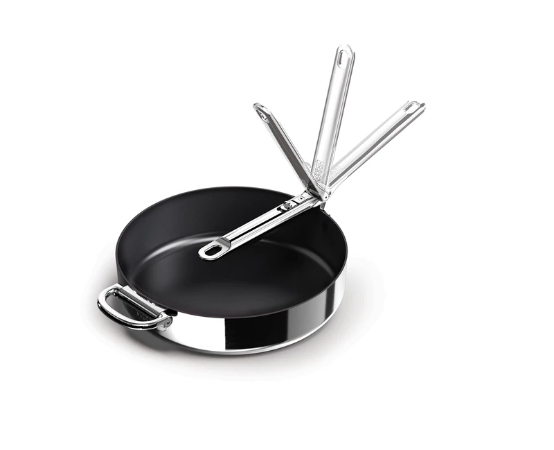Joseph Joseph Space Steel 11" Nonstick Frying Pan, Ceramic Coating